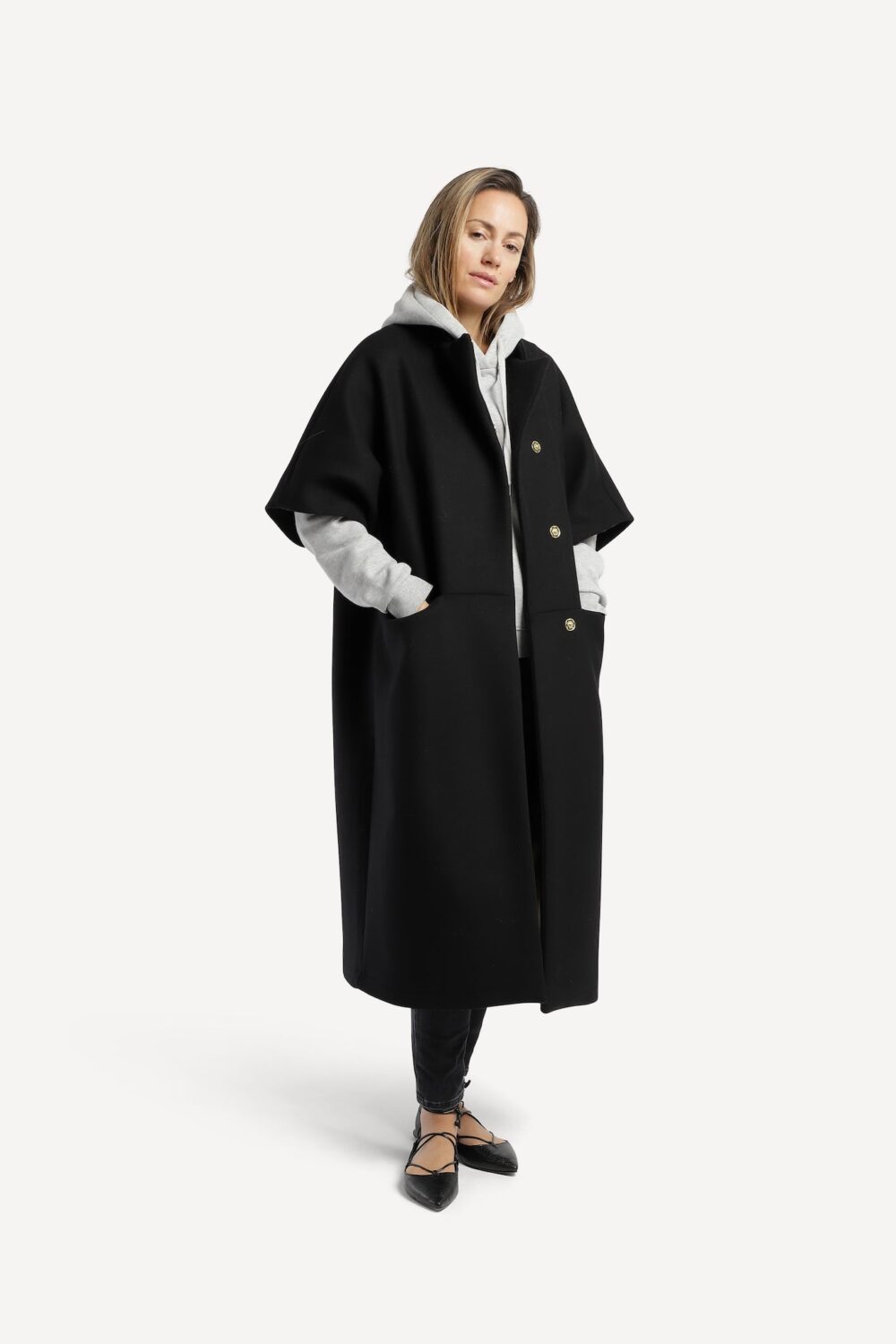 Crowd Copenhagen Lang Mok Coat - Sort