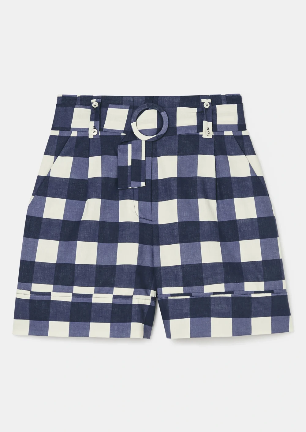 Tara Jarmon Shelby Gingham Shorts - Blå/Tern