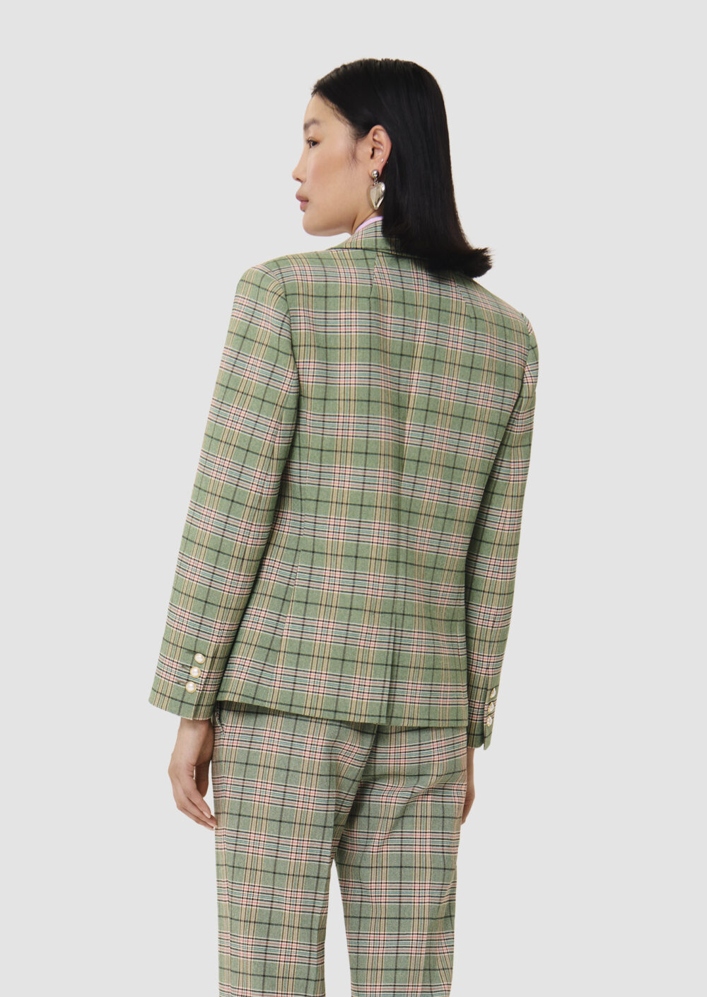 Tara Jarmon Valy Blazer Jakke - Grøn/Tern - Image 2