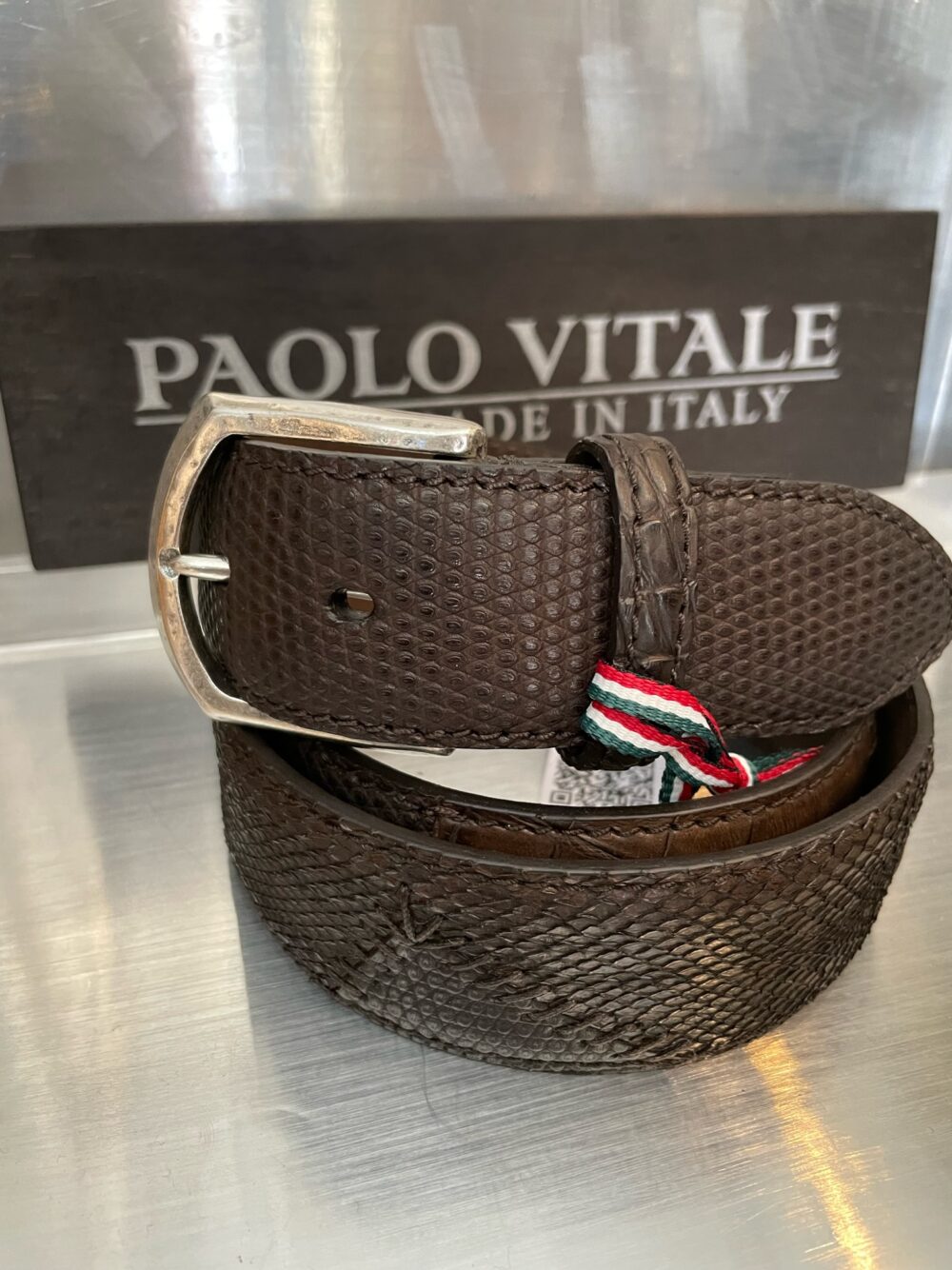 Paolo Vitale brown crocodile, phyton & lizard