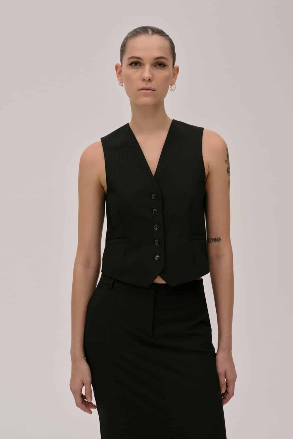 Herskind Mister Vest - Navy/Stribet