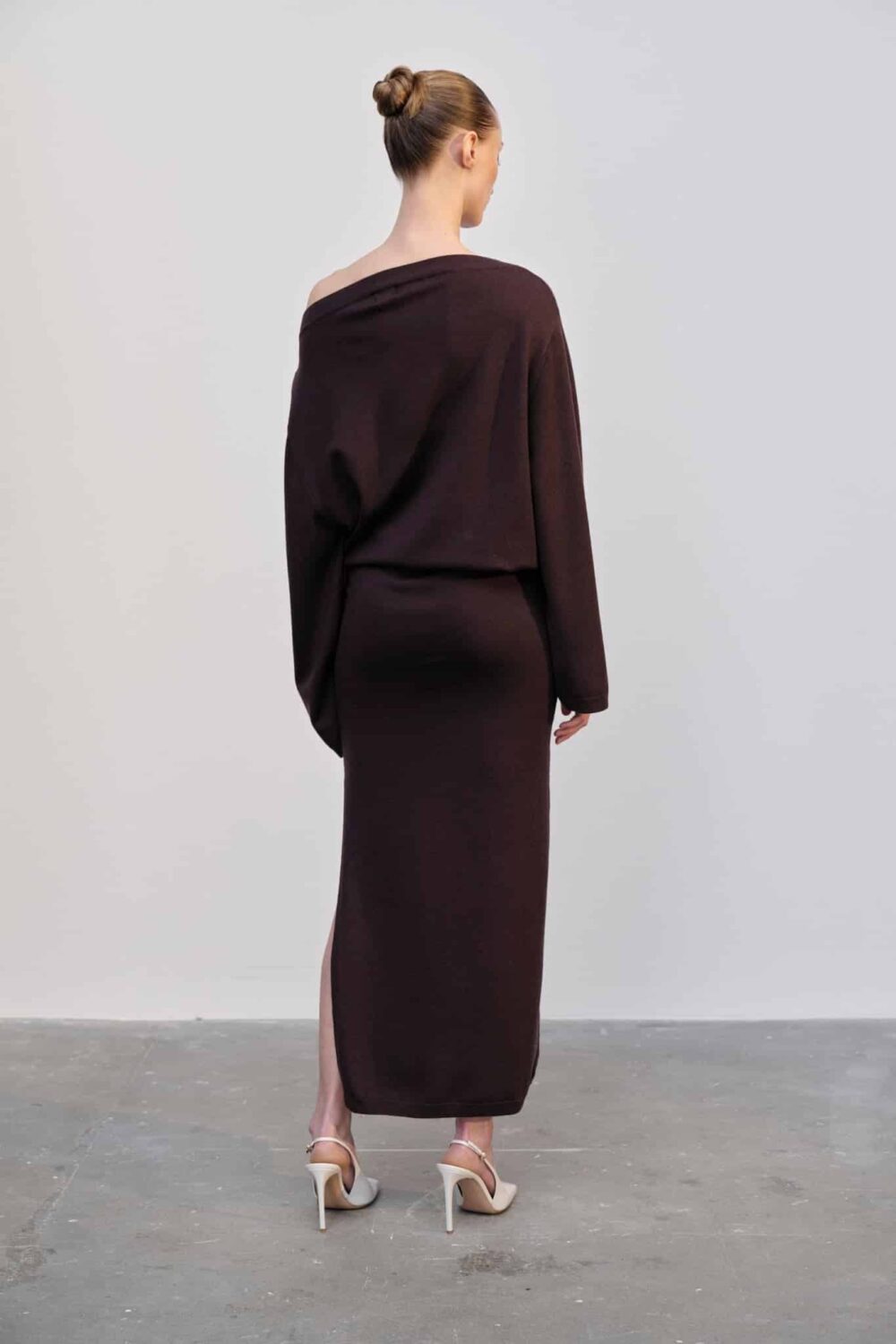 Herskind Isabella Knit Kjole - Oxblood - Image 2