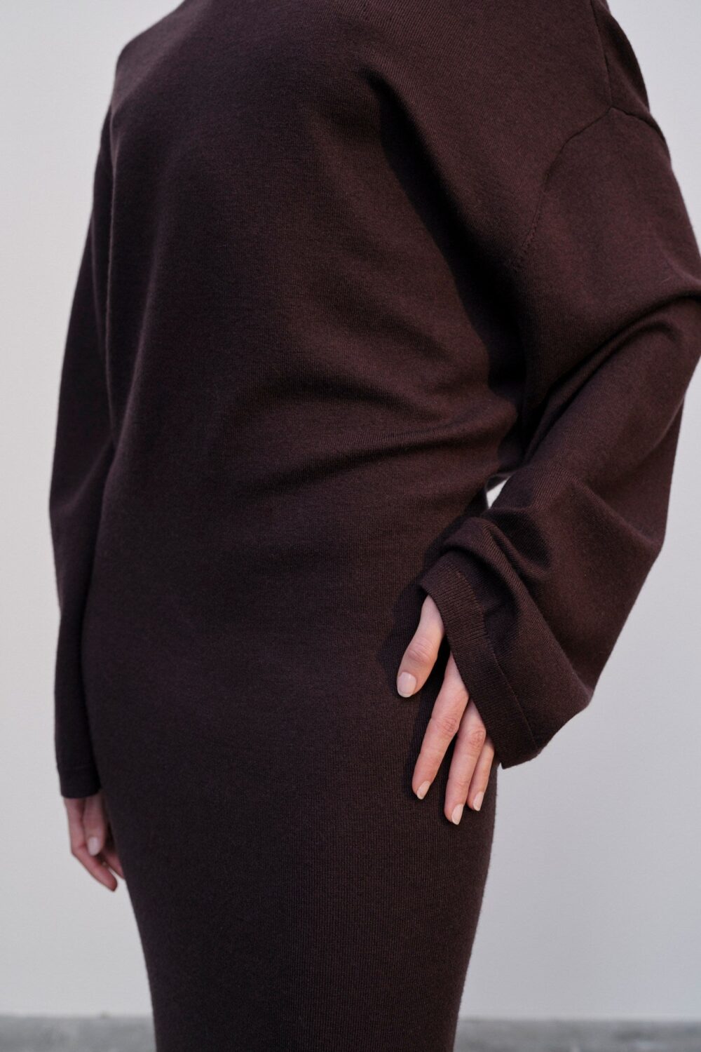 Herskind Isabella Knit Kjole - Oxblood - Image 3