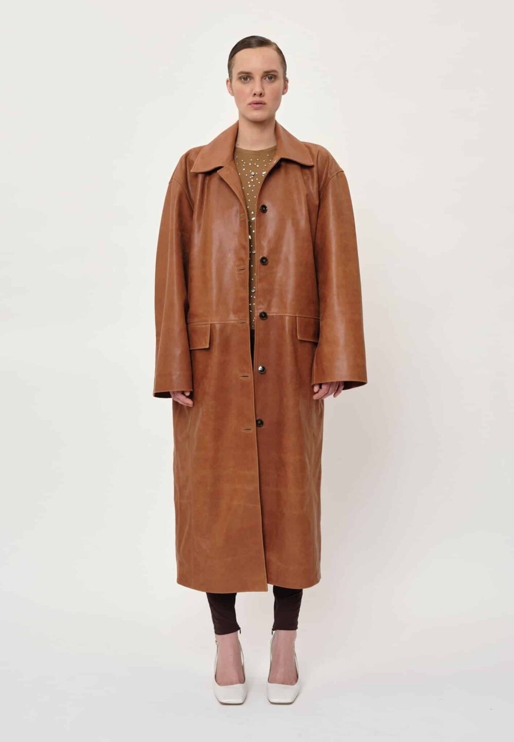 Herskind Halston Skind Frakke - Cognac