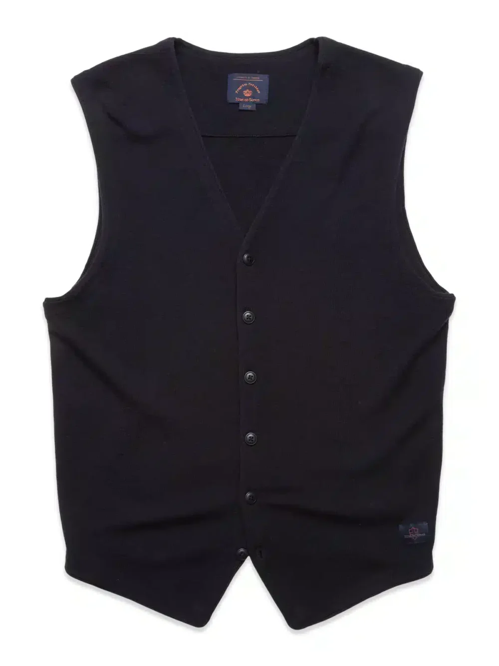 Blue de Gênes Zorba Knit Waistcoat - Navy