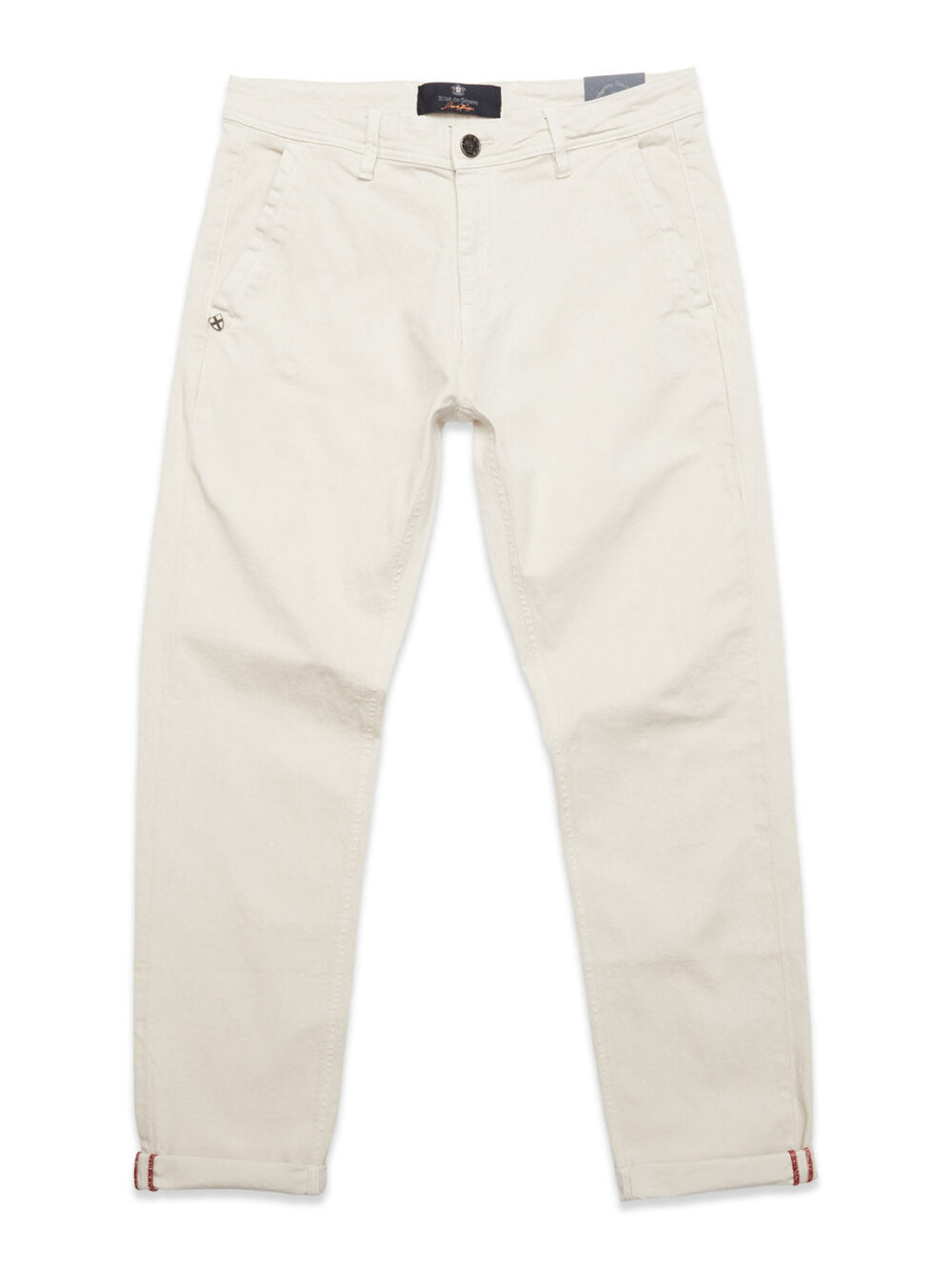 Blue de Gênes Menzo Dobby Chino - Stone