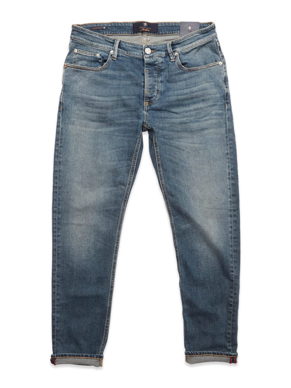 Blue de Gênes Vinci Antique Jeans - Mid Blue Denim
