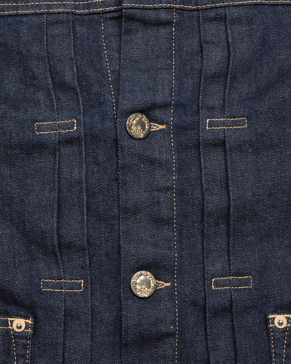 Blue de Gênes Cosimo Trucker Denim Jakke - Dark Blue Denim - Image 4