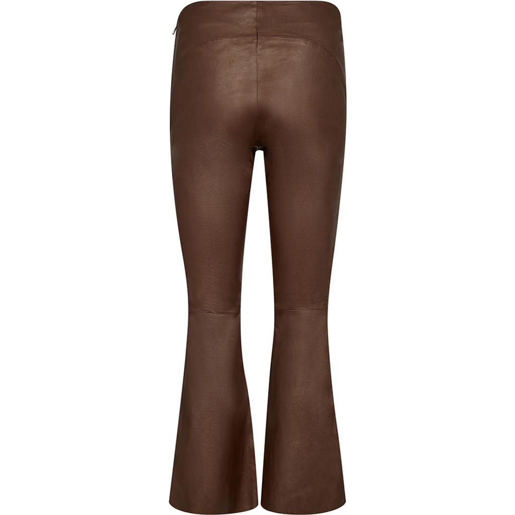 Depeche 50896 Flare Skindbukser - Metallic Brown - Billede 2