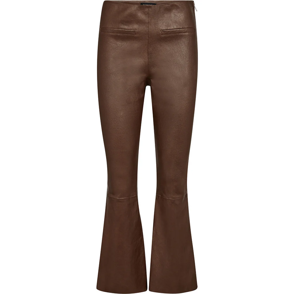 Depeche 50896 Flare Skindbukser - Metallic Brown