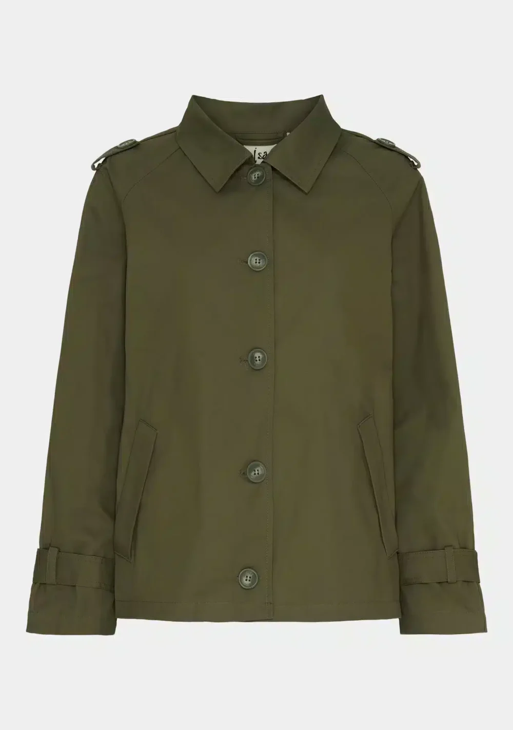 ISAY Botelle Kort Trench Coat - Khaki