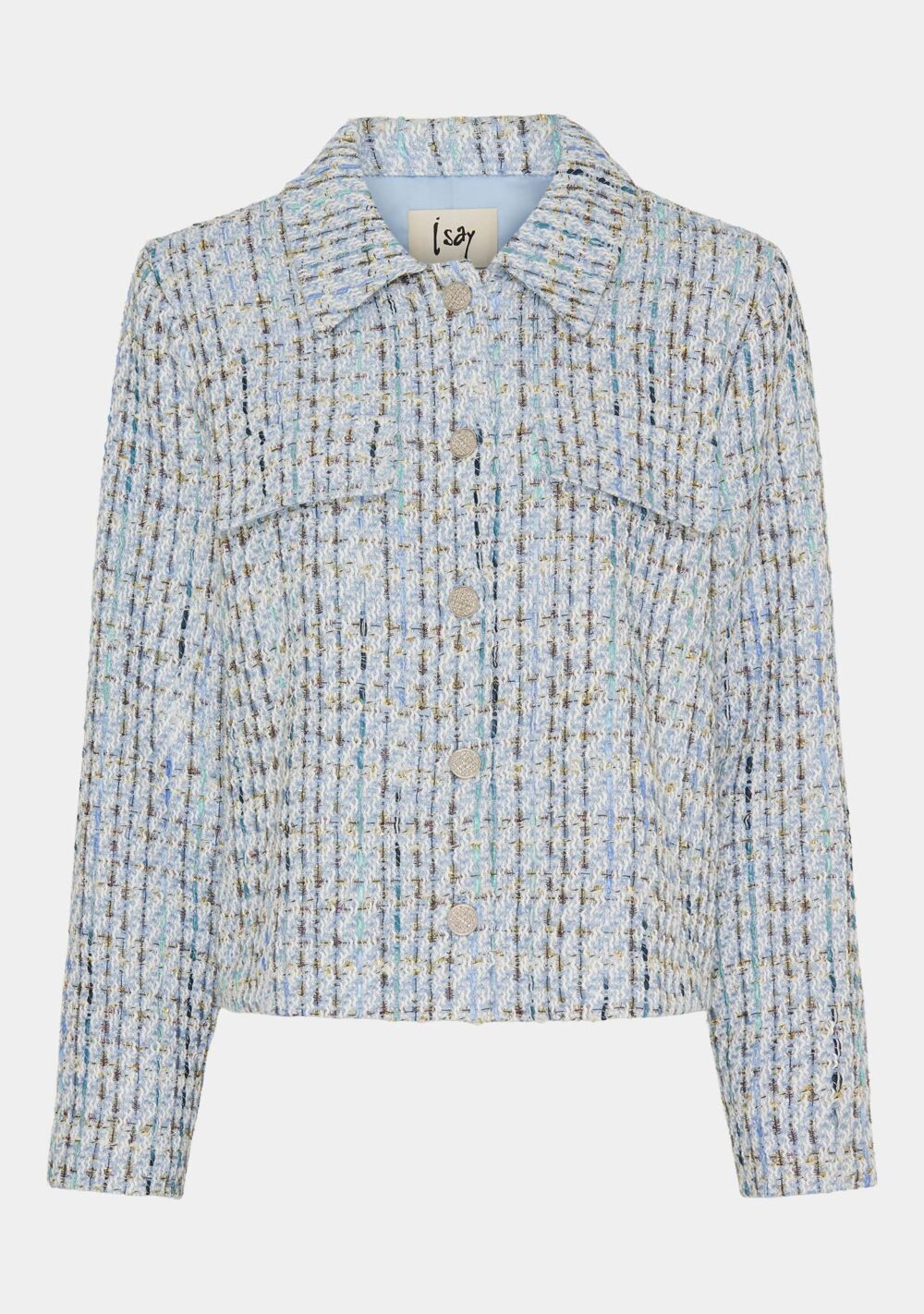 ISAY Chia Bouclé Blazer - Lyseblå