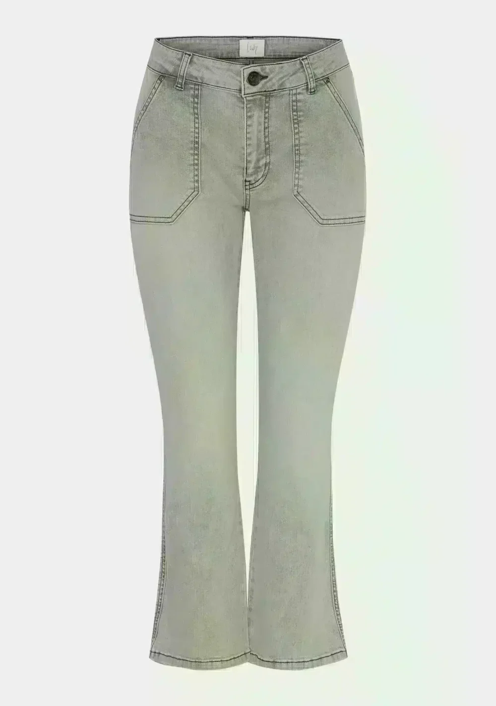 ISAY Como Flare Jeans - Light Grey Washed
