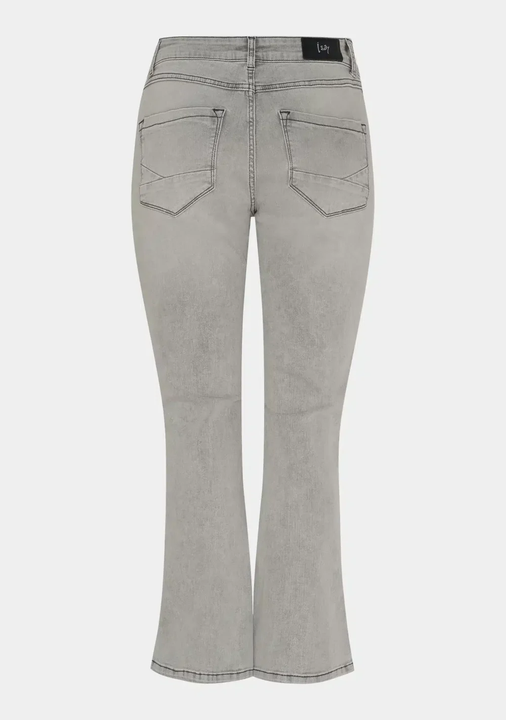 ISAY Como Flare Jeans - Light Grey Washed - Image 2