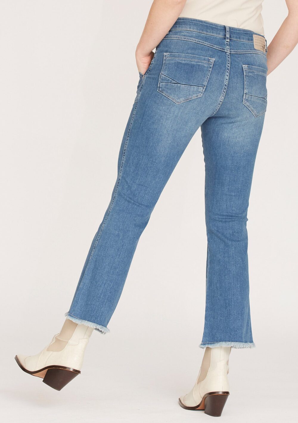 ISAY Como Flare Pant - Blue Wash - Image 2
