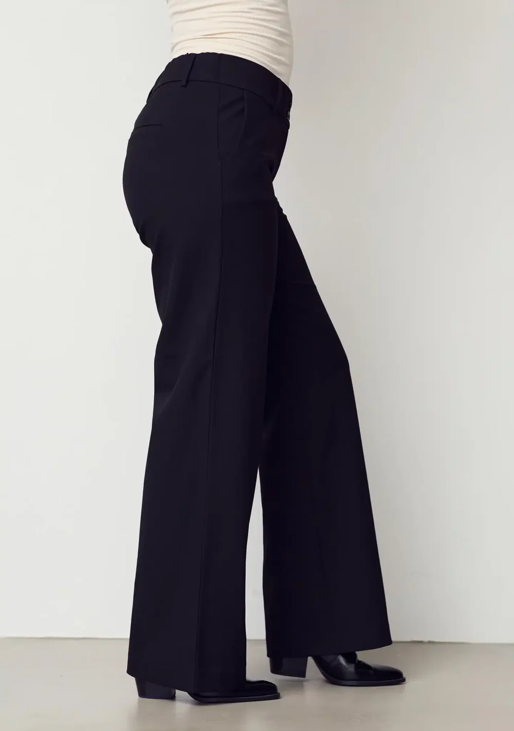 ISAY Firenze Wide Pant - Sort - Image 3