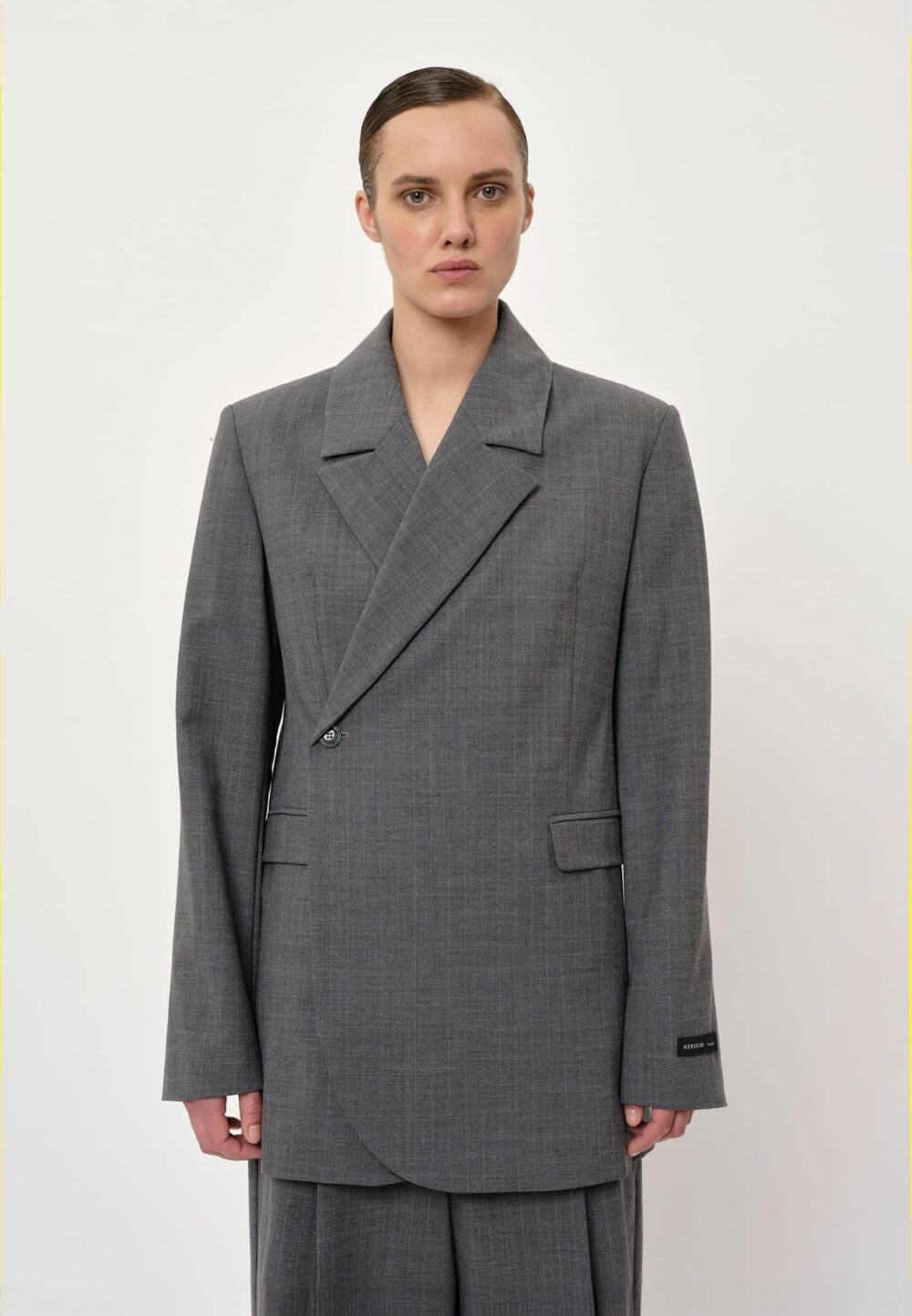 Herskind Lilith Blazer - Light Grey Pinstriped