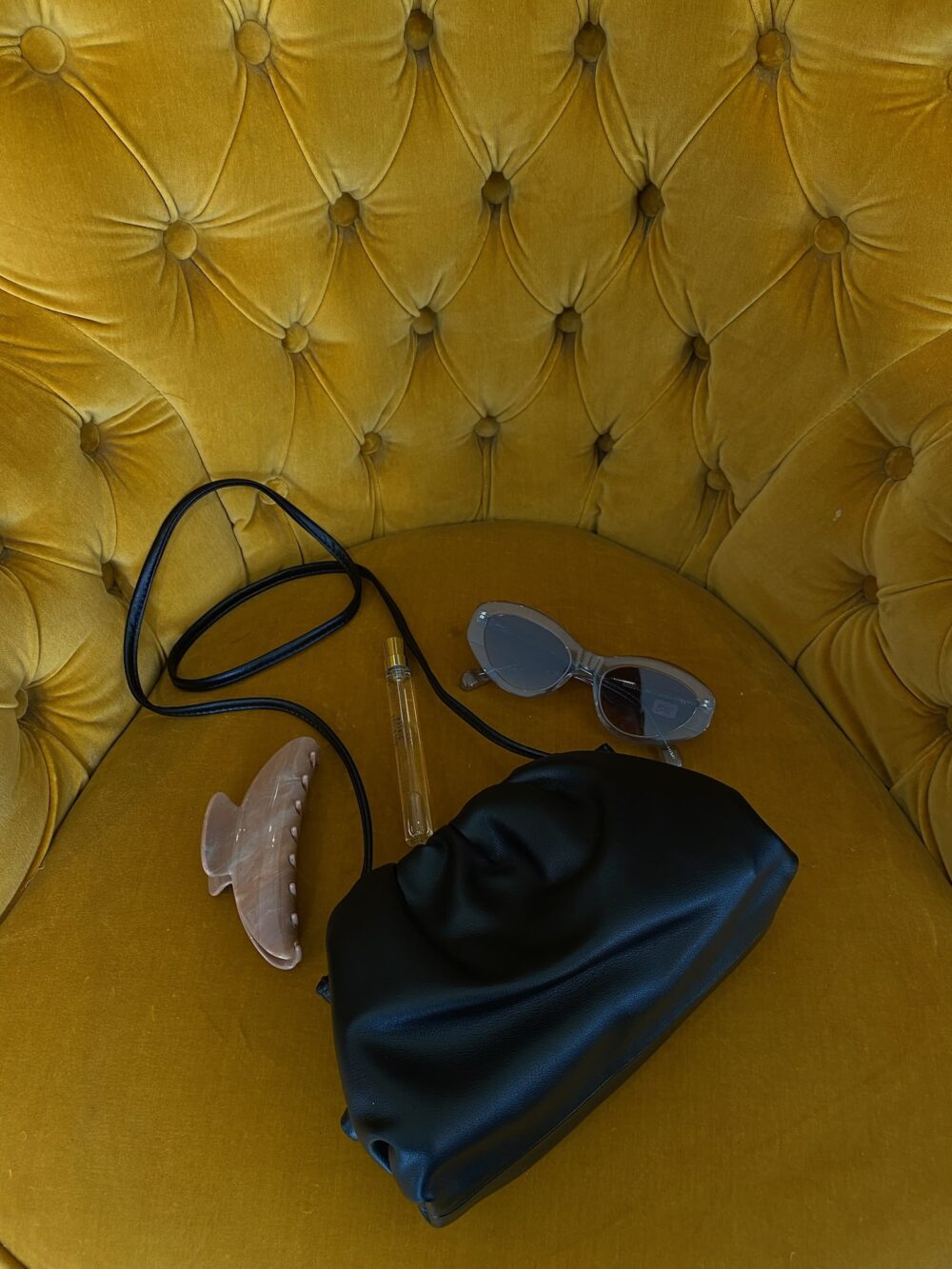 Plissé Copenhagen Joan Clutch - Sort