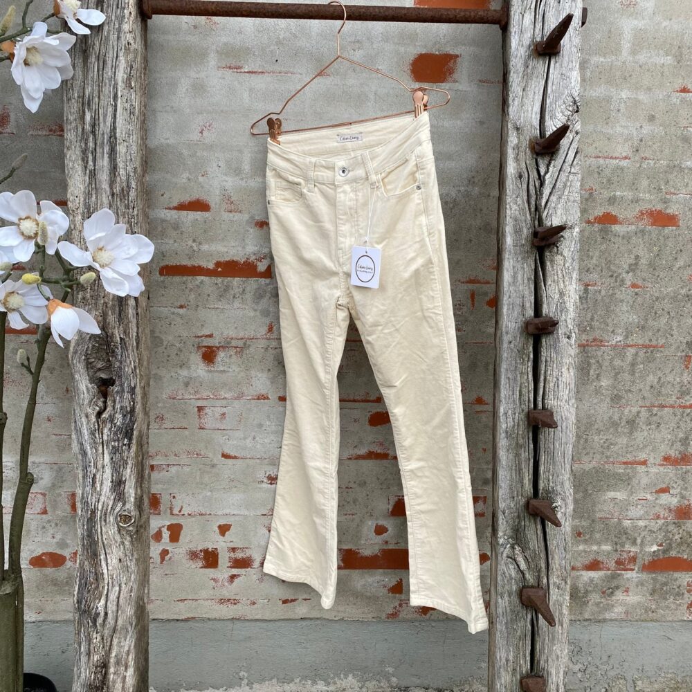Cabana Living Kastine Fløjls Jeans - Cream