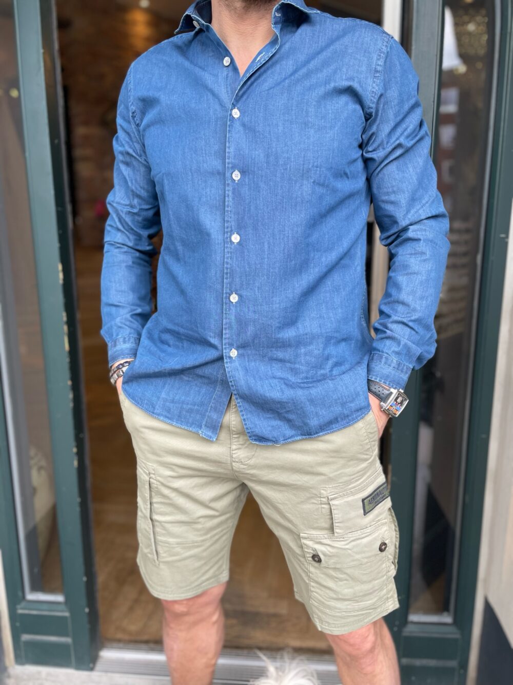 Grigio Belotti Denim Skjorte