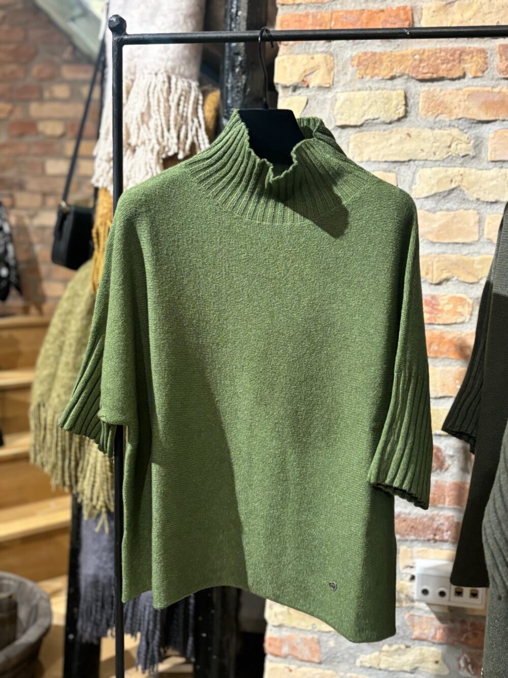 Please M497 Turtleneck Sweater - Oliven Grøn