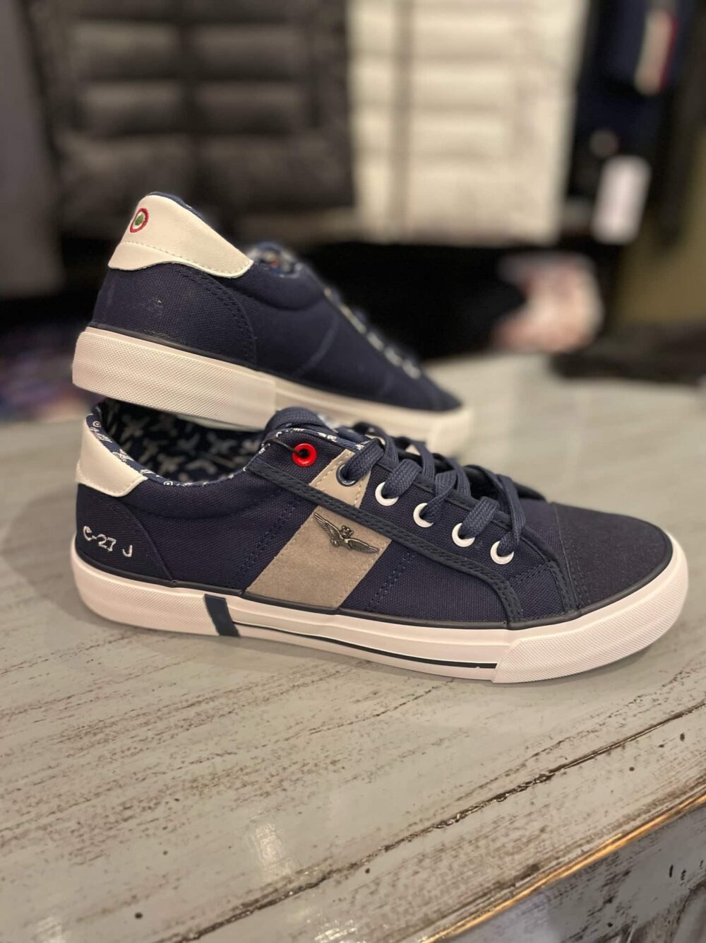 Aeronautia Militare Canvas Sneakers - Blu