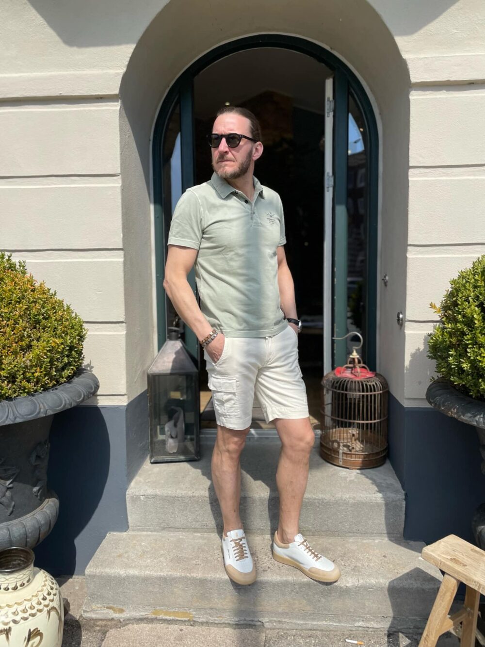 Aeronautica Militare Bermuda Shorts - Off-white - Image 2