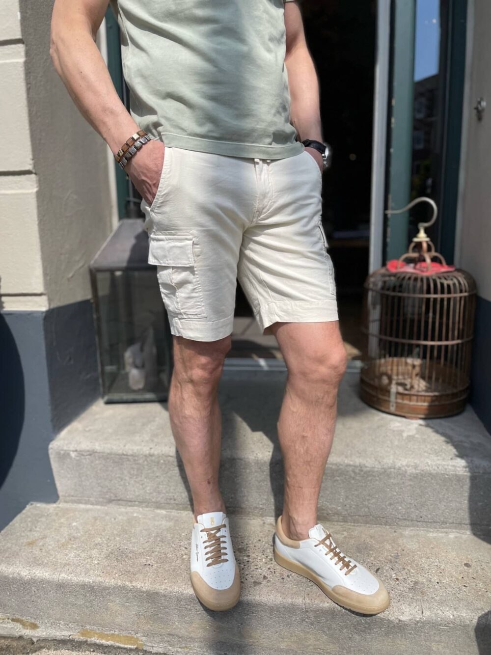 Aeronautica Militare Bermuda Shorts - Off-white