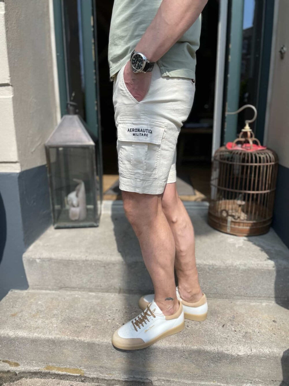 Aeronautica Militare Bermuda Shorts - Off-white - Image 3