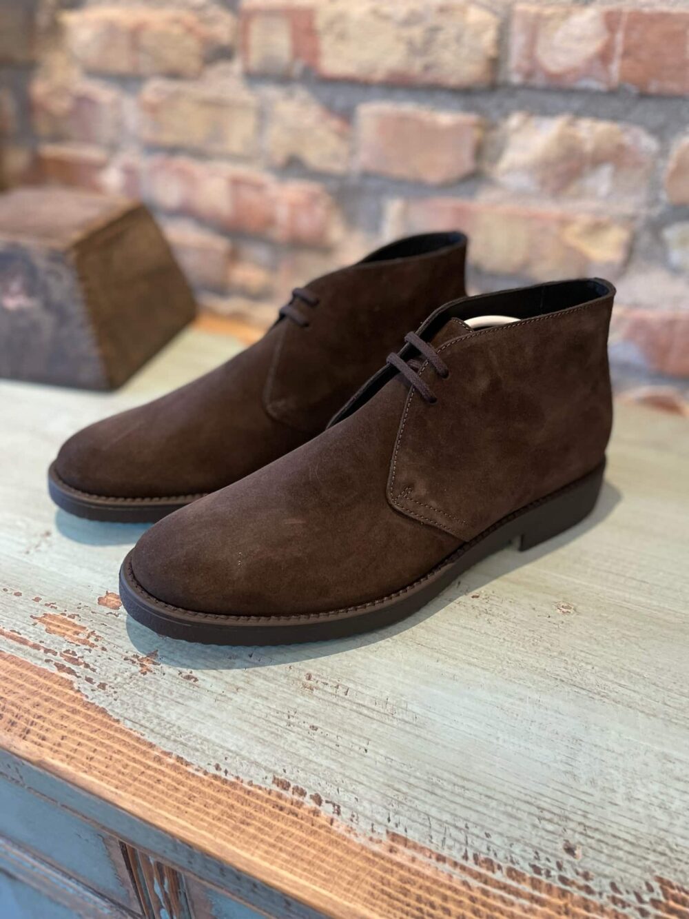 Antica Cuoieria Velour Testa De Moro - Brown - Image 2