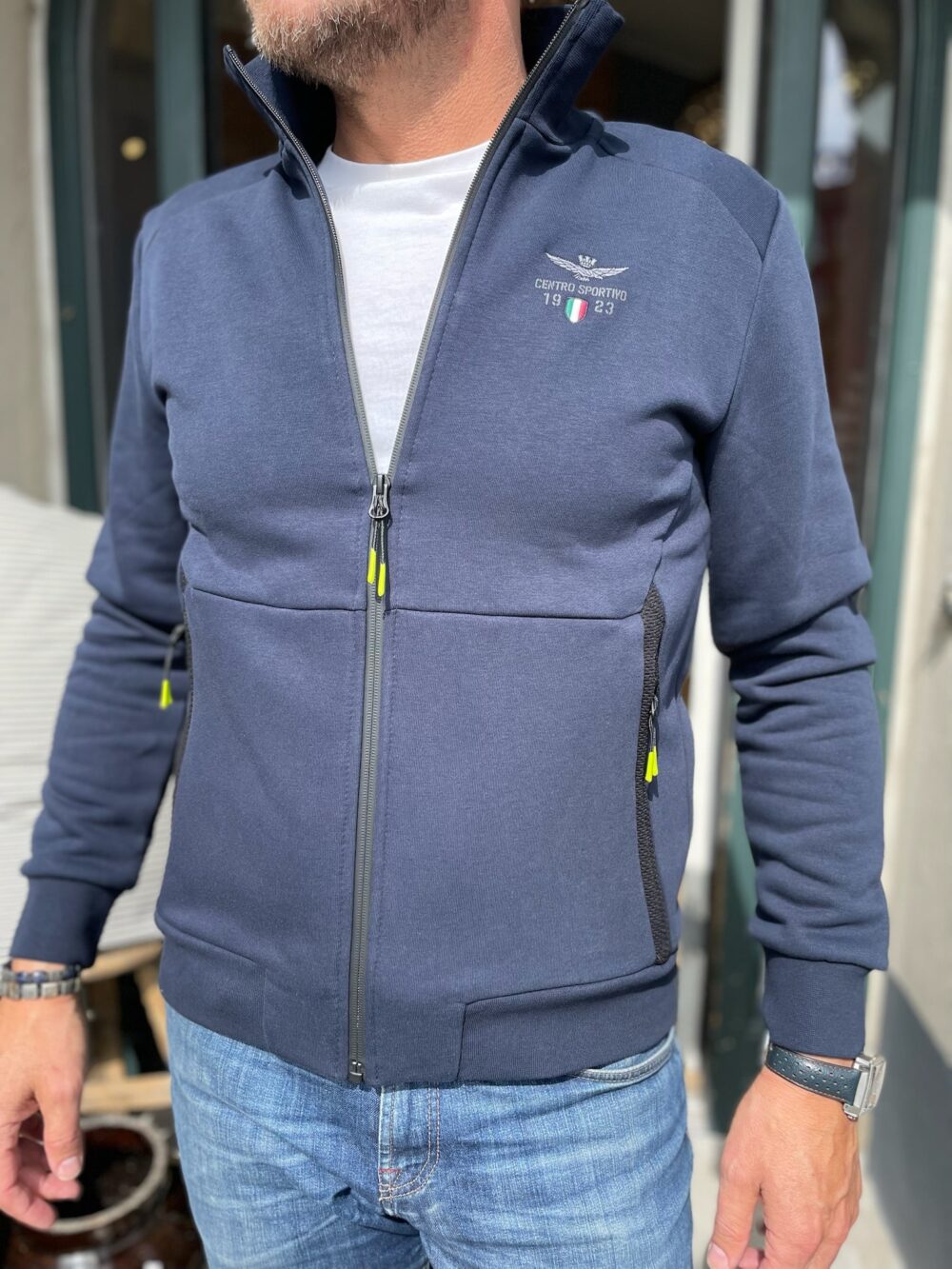 Aeronautica Militare Felpa Jakke - Dark Blu