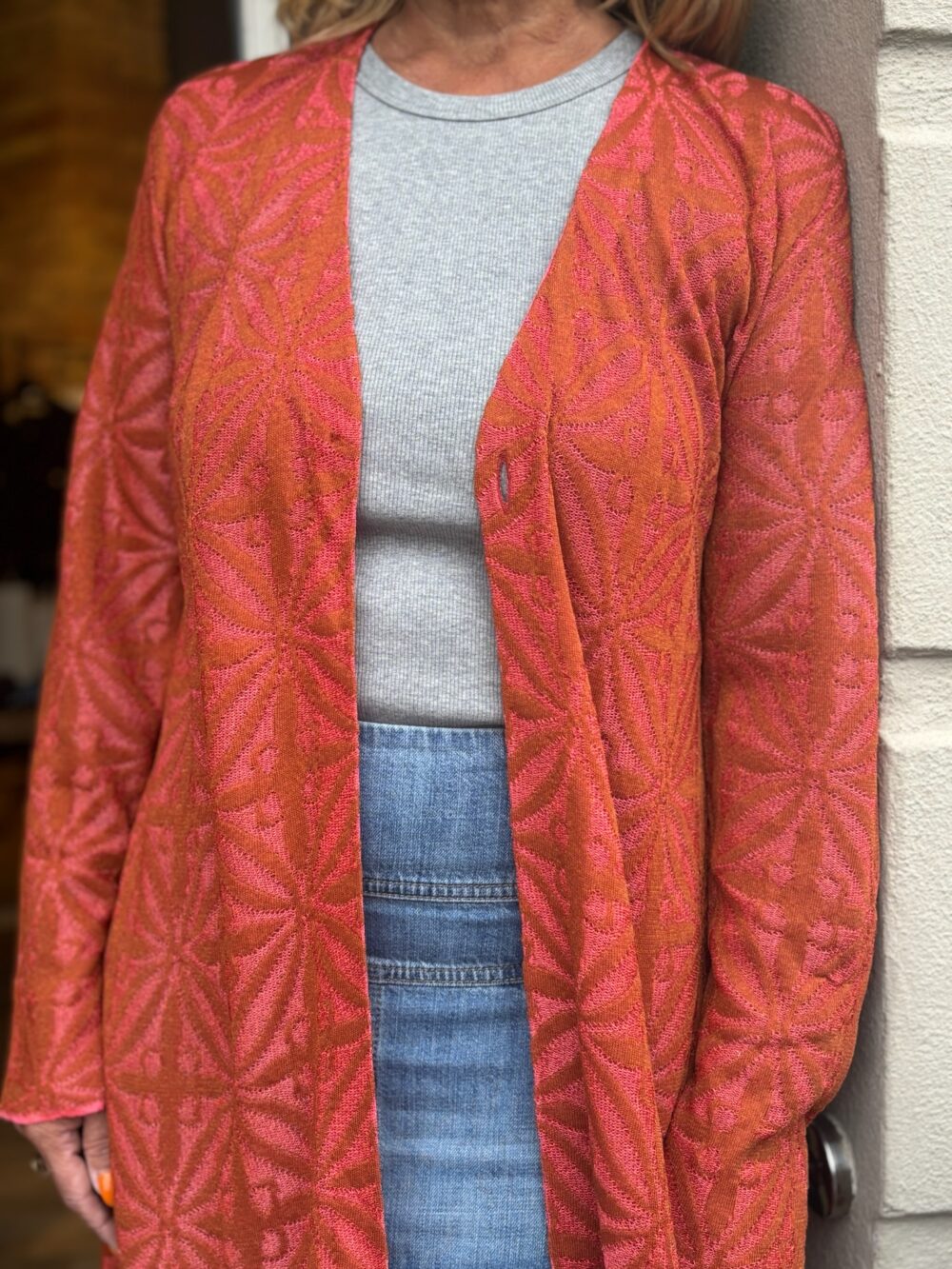 Circus Hotel H5SN06 Cardigan - Koral - Image 3