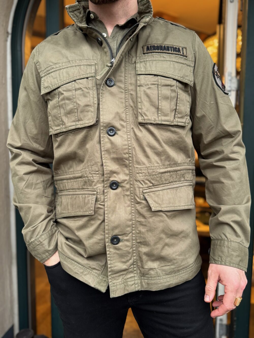 Aeronautica Militare 3501 Field Jakke - Oliven