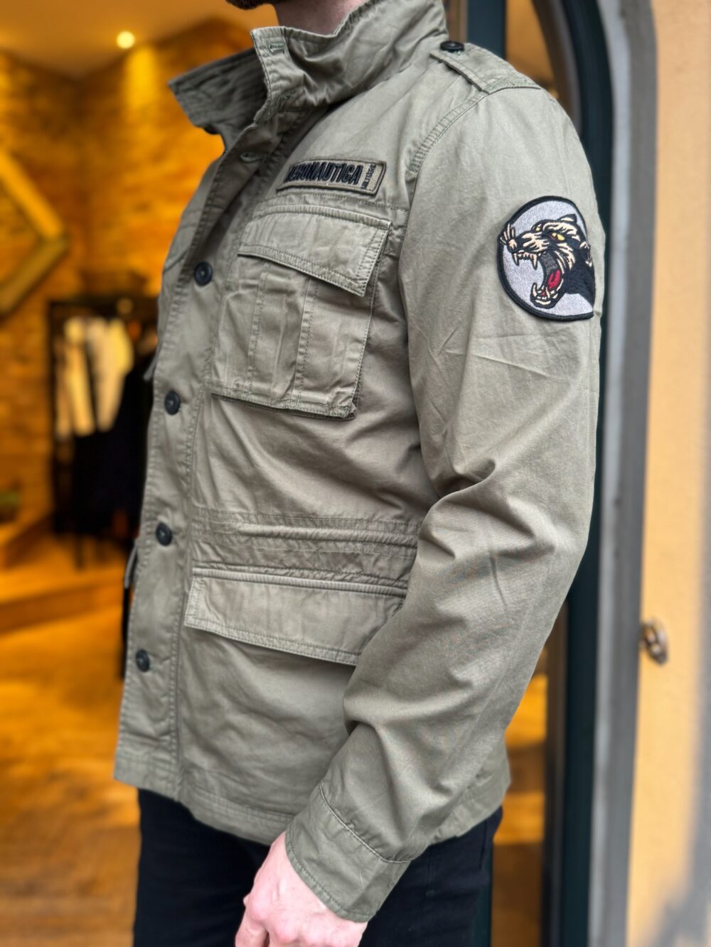 Aeronautica Militare 3501 Field Jakke - Oliven - Image 3