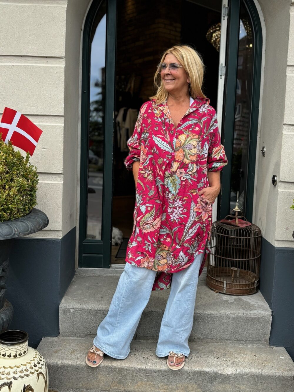 Wauw Ruth Kjole - Rød/Mønstret