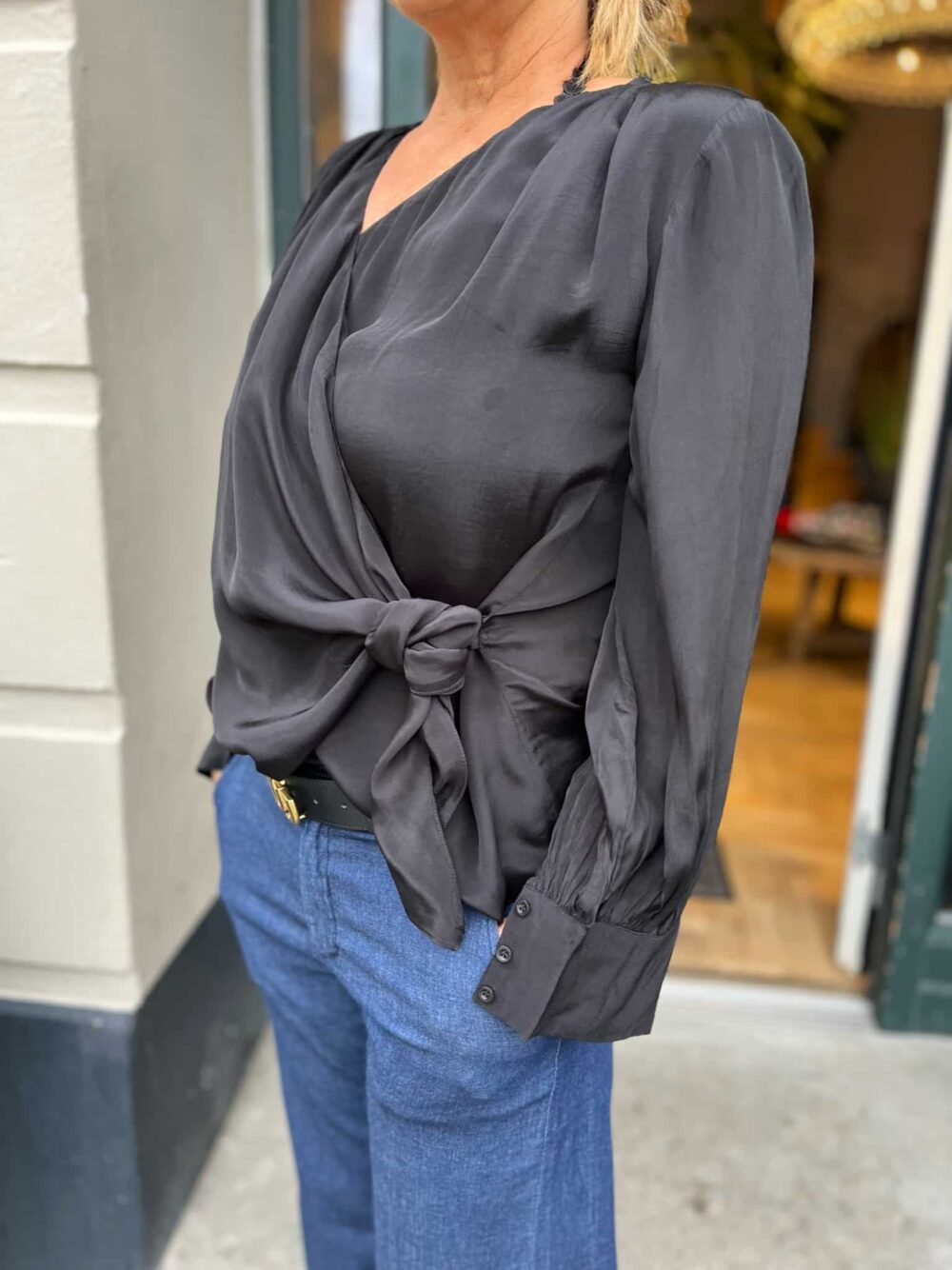 Eva Go Diva Melina Bindebluse - Sort - Image 2