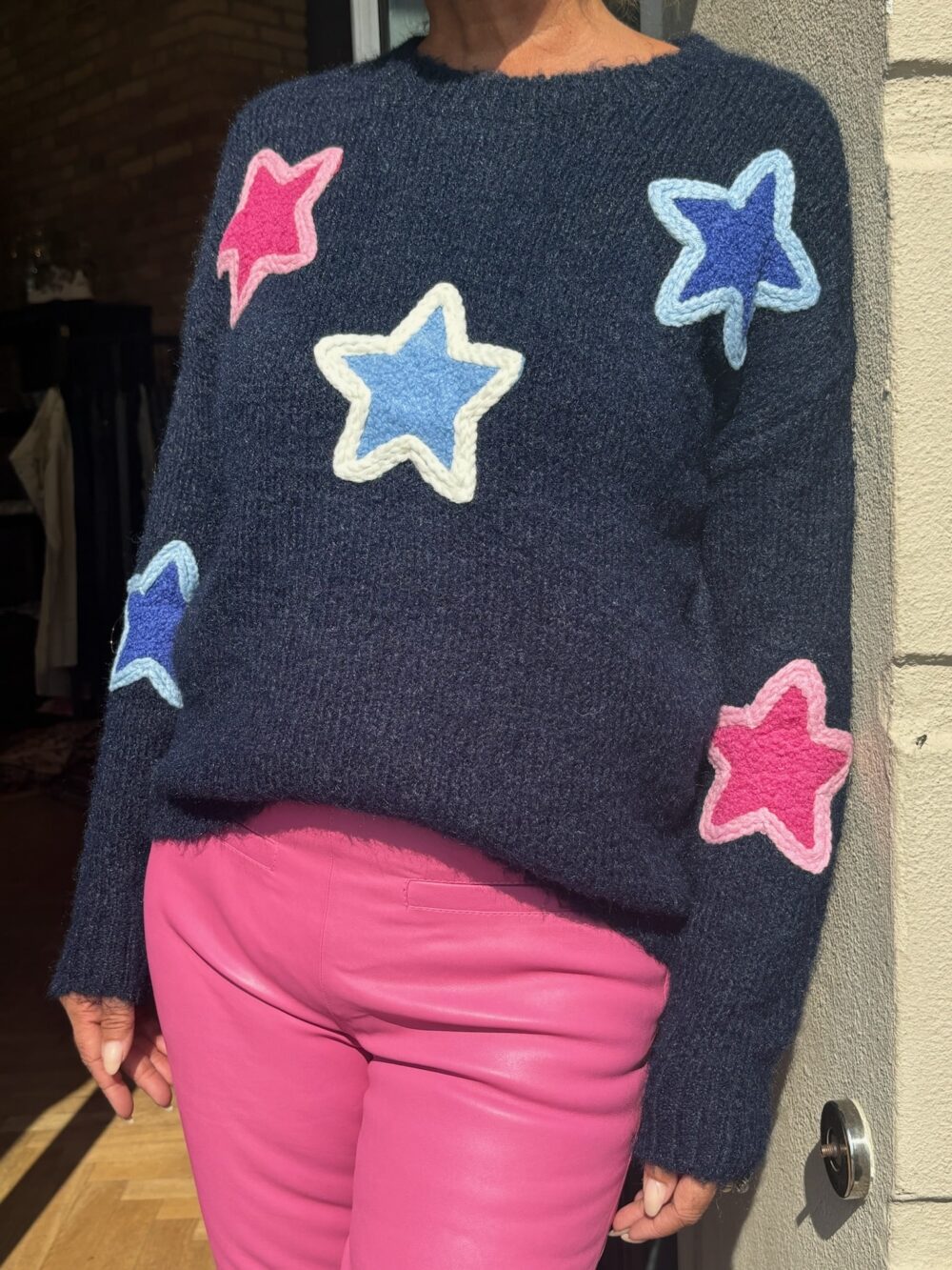 Cabana Living Telma Sweater - Navy