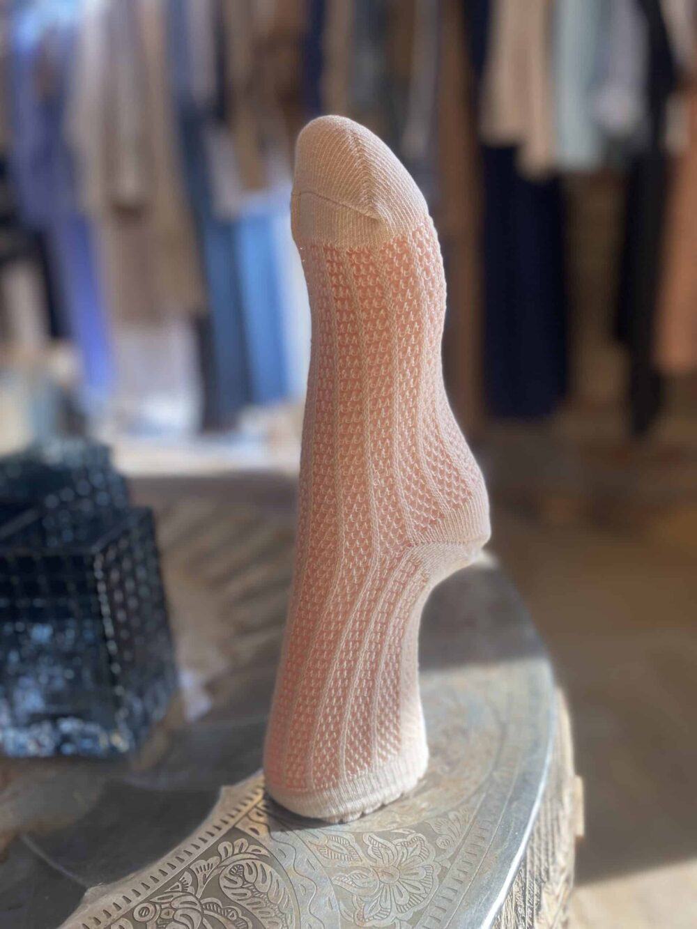 Plissé Copenhagen Wessi Strømper - Beige