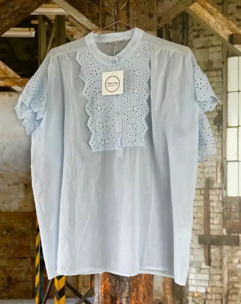 Cabana Living Kilma Bluse - Celeste