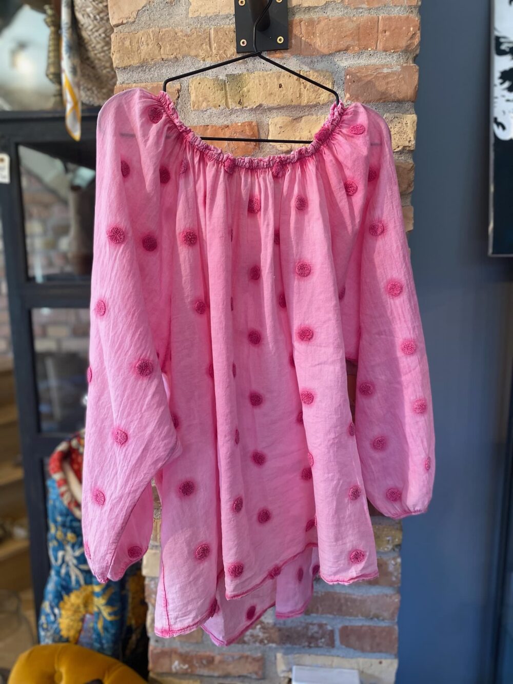 Cabana Living Fabio Off-shoulder Bluse - Pink