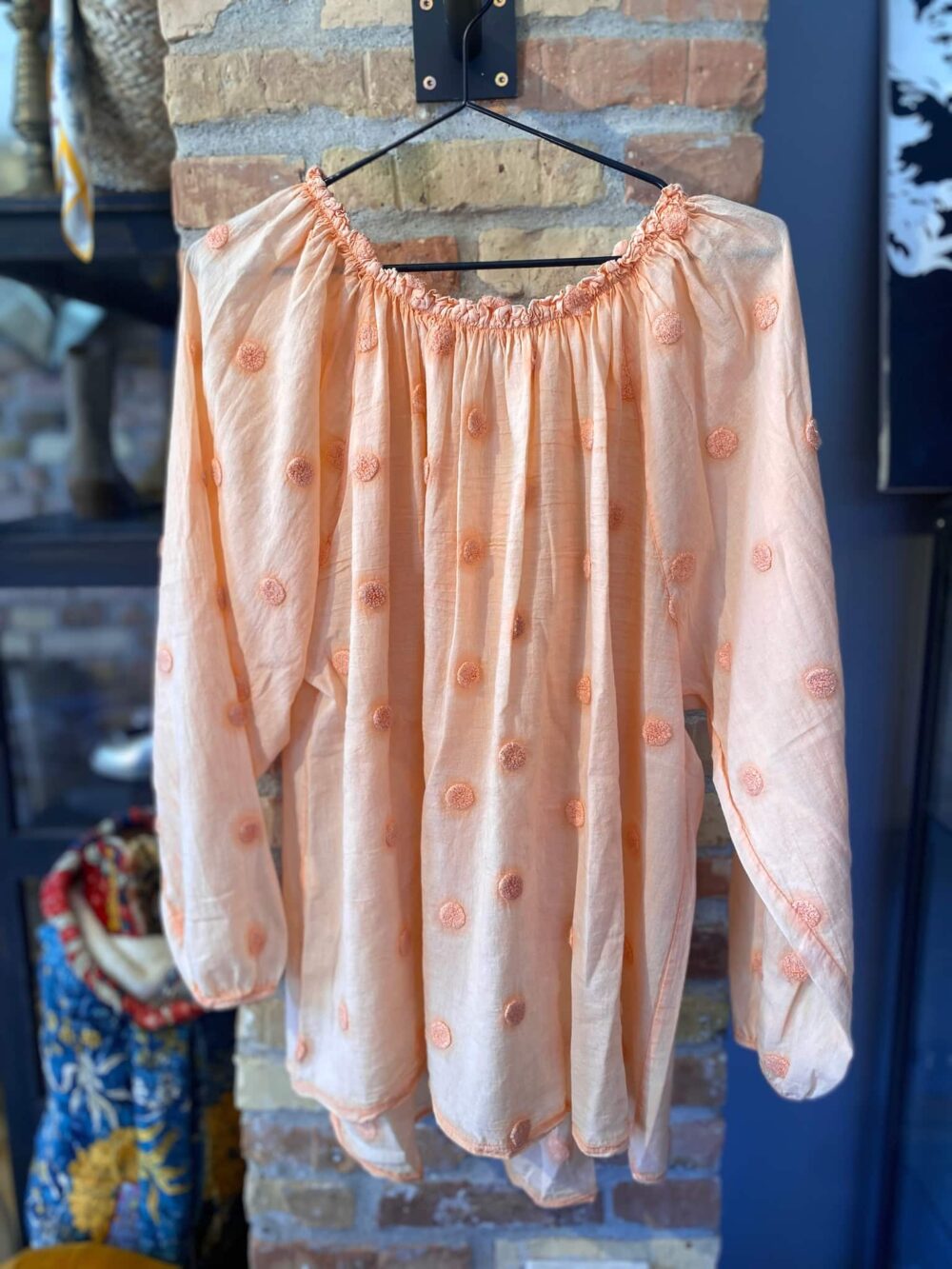 Cabana Living Fabio Off-shoulder Bluse - Orange