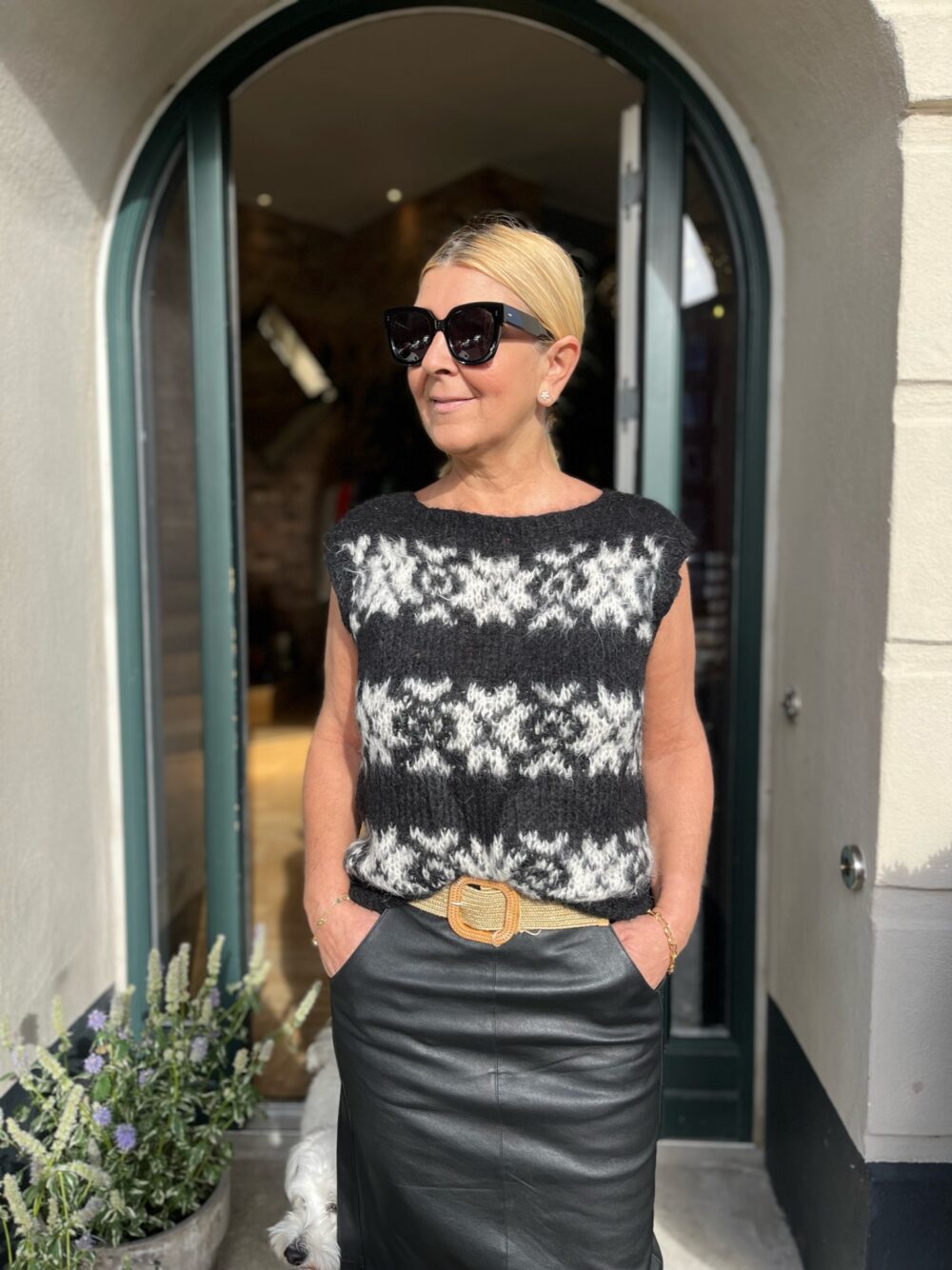 Gudrun & Gudrun black Inka vest