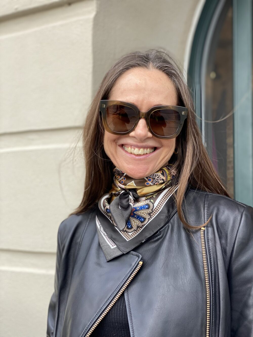 Plissé Copenhagen camel Molly silk tørklæde