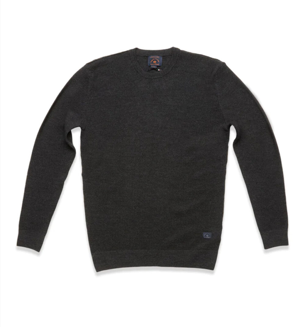 Blue de Gênes Tondo Nuovo Knit - Dark Grey Melange