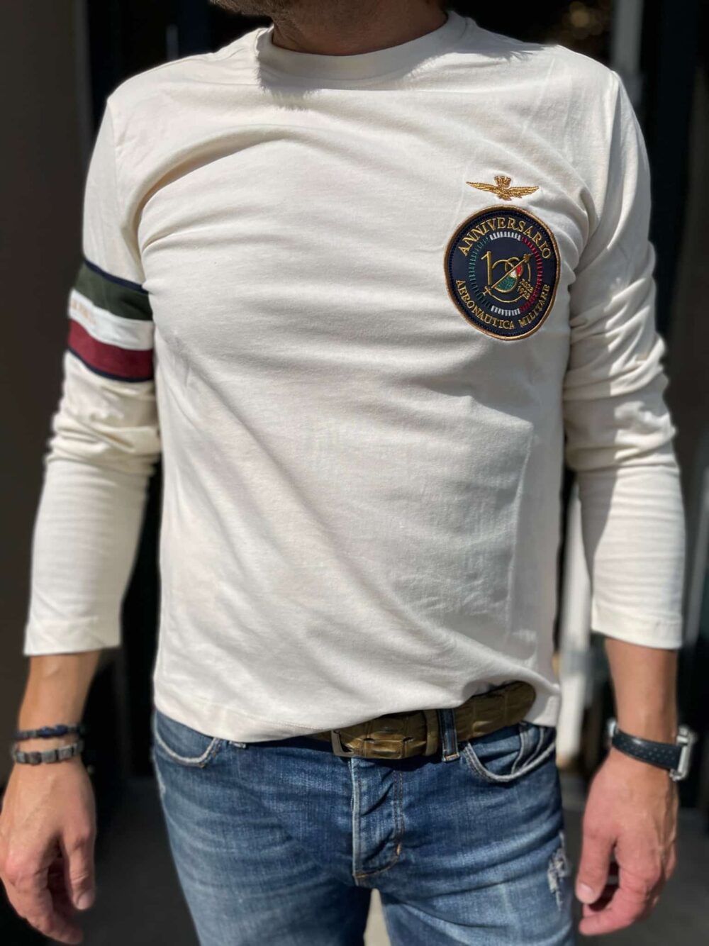 Aeronautica Militare Langærmet T-shirt Off-white - Image 2