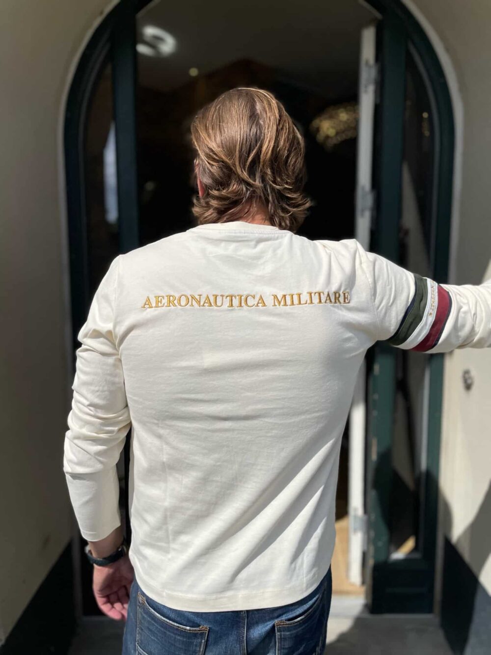 Aeronautica Militare Langærmet T-shirt Off-white - Image 3