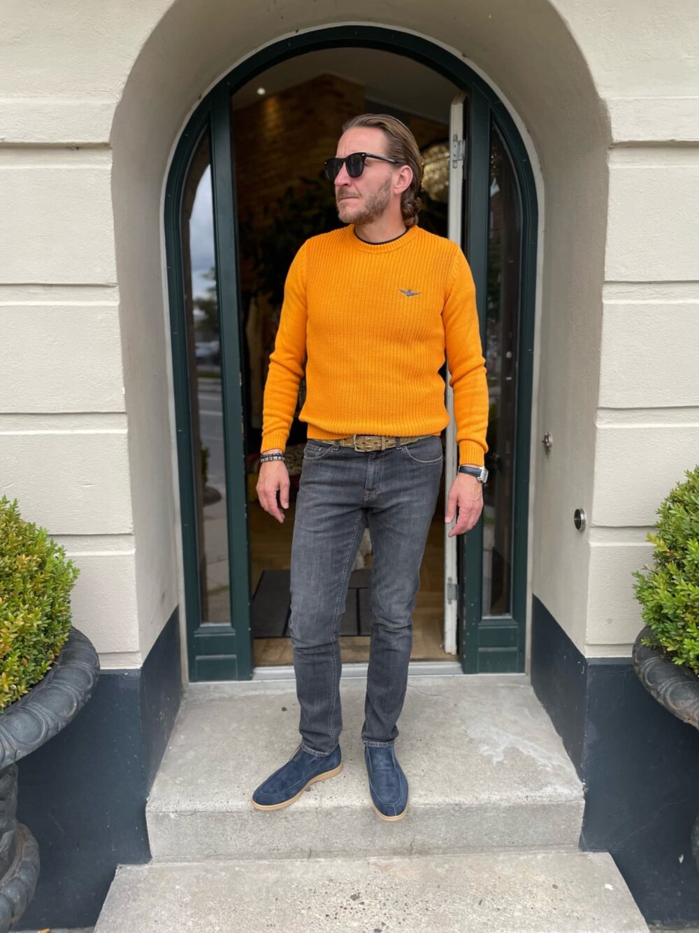 Aeronautia Militare Crewneck Sweater Gul