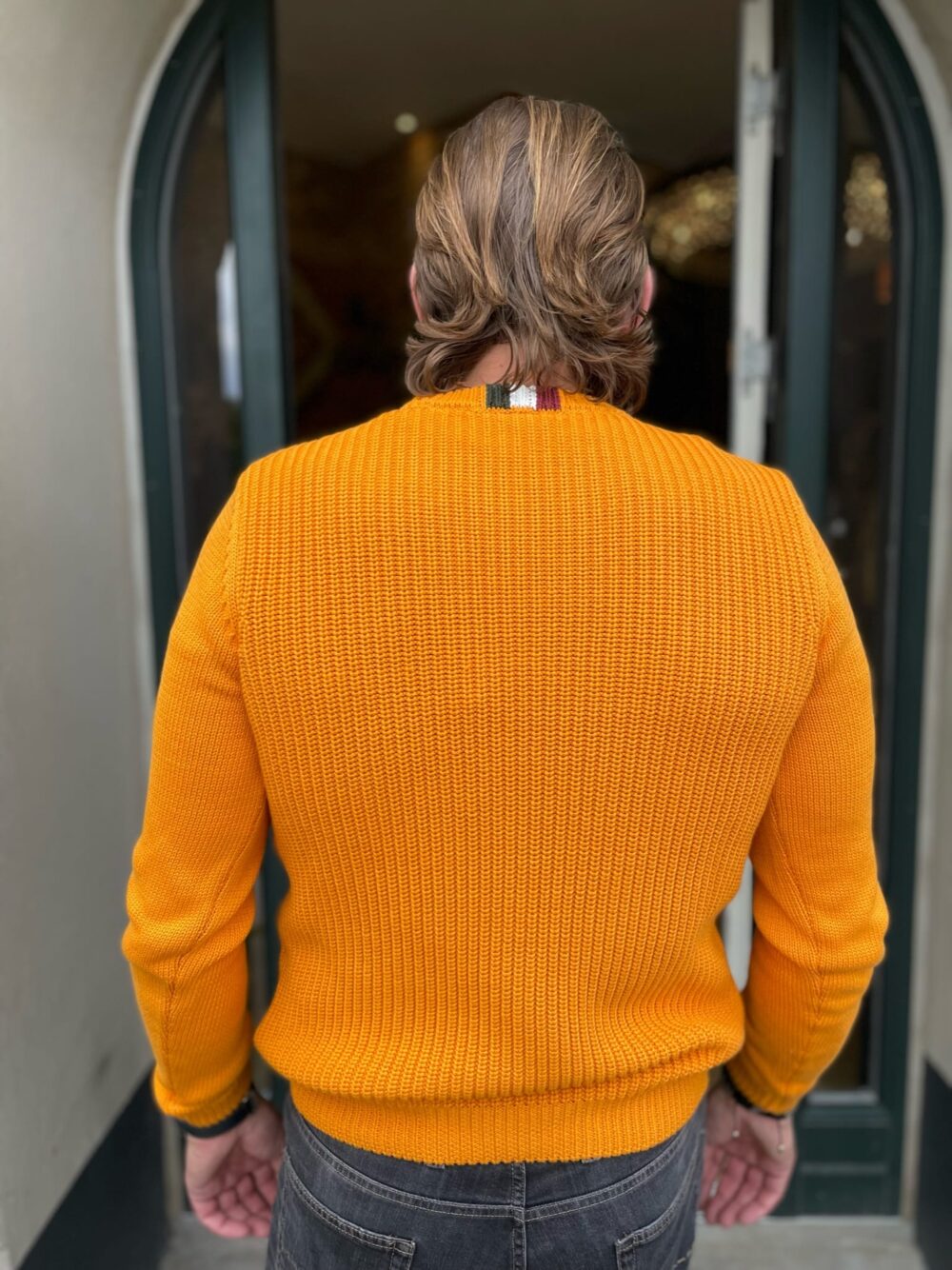 Aeronautia Militare Crewneck Sweater Gul - Image 3