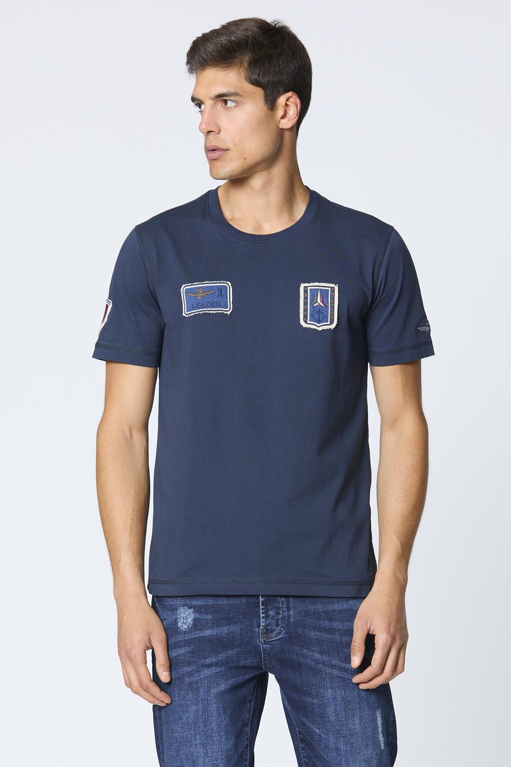 Aeronautica Militare Frecce Tricolori Vintage Patch T-shirt