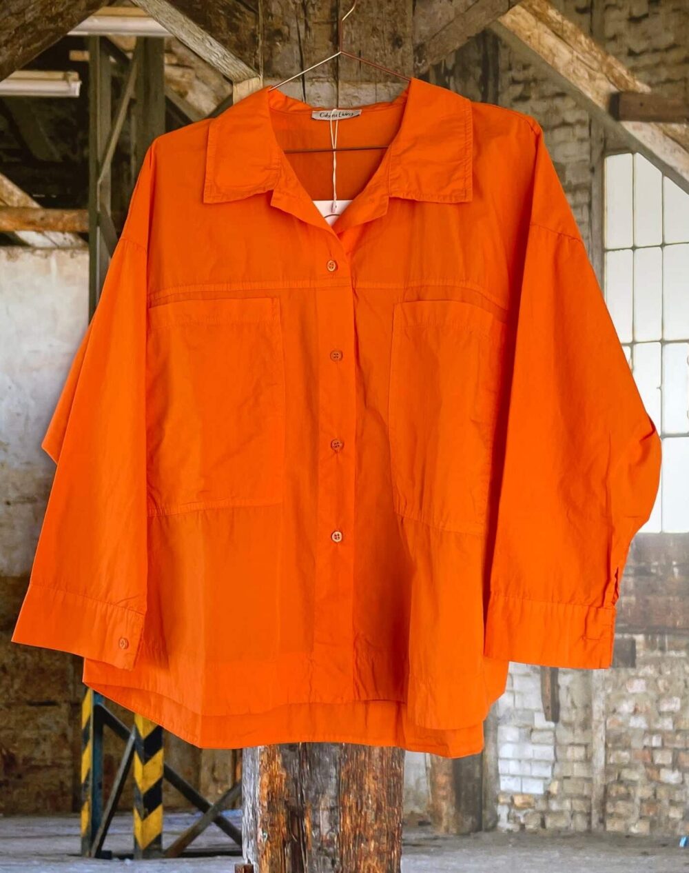 Cabana Living Bara Skjorte Med Lommer - Orange